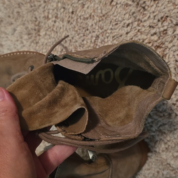 Womens Sam Edelman Tan Lace-Up Boots Size 8.5**see Description** (0718) - Picture 9 of 14